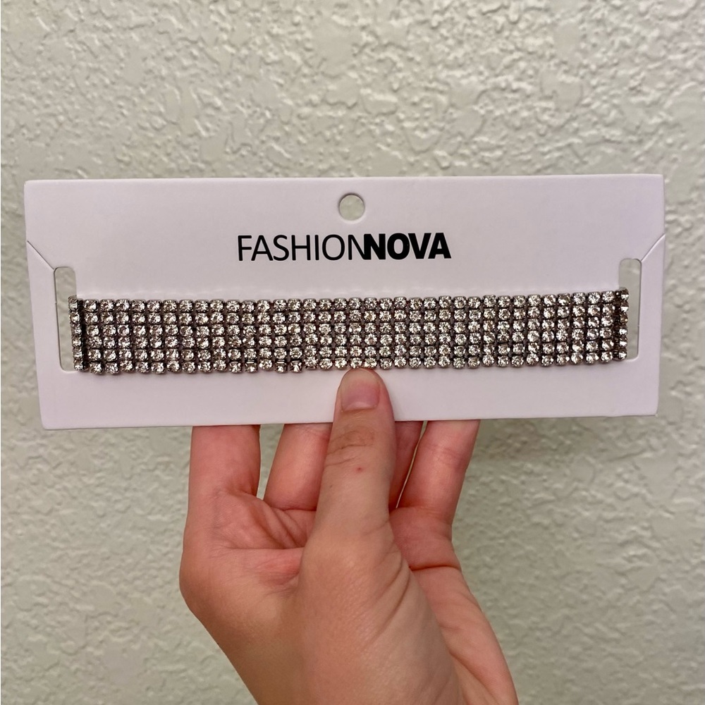 FashionNova Rhinestone Kim Choker